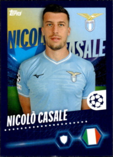 Nicolo Casale Lazio Roma samolepka Topps UEFA Champions League 2023/24 #487