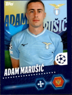 Adam Marusic Lazio Roma samolepka Topps UEFA Champions League 2023/24 #496