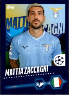 Mattia Zaccagni Lazio Roma samolepka Topps UEFA Champions League 2023/24 #498