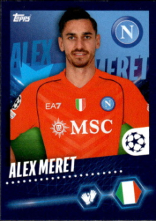 Alex Meret SSC Napoli samolepka Topps UEFA Champions League 2023/24 #504