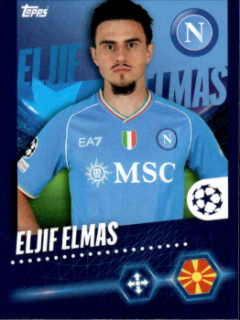 Eljif Elmas SSC Napoli samolepka Topps UEFA Champions League 2023/24 #511