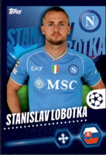 Stanislav Lobotka SSC Napoli samolepka Topps UEFA Champions League 2023/24 #512
