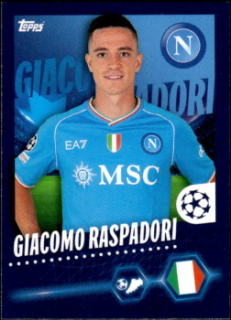 Giacomo Raspadori SSC Napoli samolepka Topps UEFA Champions League 2023/24 #516