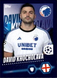 Davit Khocholava FC Kobenhavn samolepka Topps UEFA Champions League 2023/24 #544