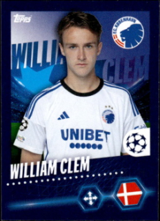 William Clem FC Kobenhavn samolepka Topps UEFA Champions League 2023/24 #549