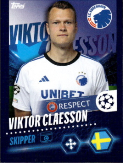 Viktor Claesson FC Kobenhavn samolepka Topps UEFA Champions League 2023/24 #551