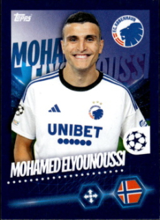 Mohamed Elyounoussi FC Kobenhavn samolepka Topps UEFA Champions League 2023/24 #552