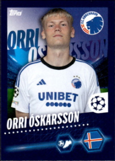 Orri Oskarsson FC Kobenhavn samolepka Topps UEFA Champions League 2023/24 #556