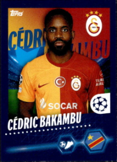 Cedric Bakambu Galatasaray AS samolepka Topps UEFA Champions League 2023/24 #572