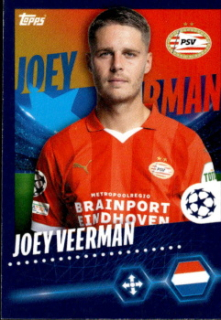 Joey Veerman PSV Eindhoven samolepka Topps UEFA Champions League 2023/24 #587