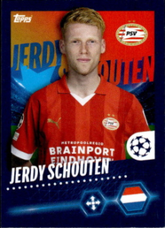 Jerdy Schouten PSV Eindhoven samolepka Topps UEFA Champions League 2023/24 #588
