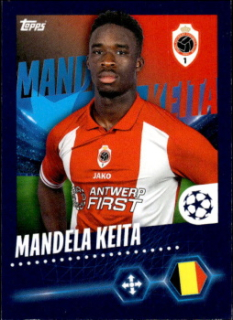 Mandela Keita Royal Antwerp FC samolepka Topps UEFA Champions League 2023/24 #605