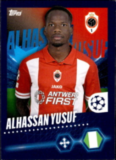 Alhassan Yusuf Royal Antwerp FC samolepka Topps UEFA Champions League 2023/24 #607