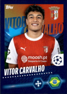 Vitor Carvalho SC Braga samolepka Topps UEFA Champions League 2023/24 #626