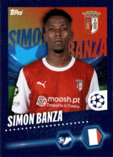 Simon Banza SC Braga samolepka Topps UEFA Champions League 2023/24 #632