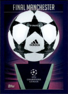 Final Manchester 2003 samolepka Topps UEFA Champions League 2023/24 UCL adidas Starball History #638