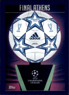 Final Athens 2007 samolepka Topps UEFA Champions League 2023/24 UCL adidas Starball History #642