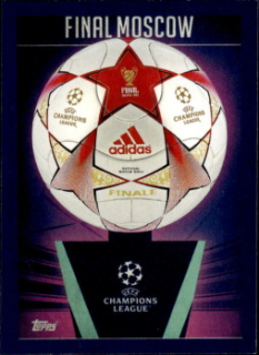 Final Moscow 2008 samolepka Topps UEFA Champions League 2023/24 UCL adidas Starball History #643