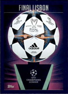 Final Lisbon 2014 samolepka Topps UEFA Champions League 2023/24 UCL adidas Starball History #649