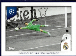 Thibaut Courtois Real Madrid samolepka Topps UEFA Champions League 2023/24 Memories That Stick #664
