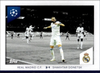 Karim Benzema Real Madrid samolepka Topps UEFA Champions League 2023/24 Memories That Stick #677