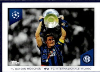 Javier Zanetti Internazionale Milano samolepka Topps UEFA Champions League 2023/24 Memories That Stick #680