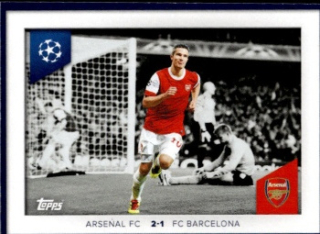 Robin van Persie Arsenal samolepka Topps UEFA Champions League 2023/24 Memories That Stick #684