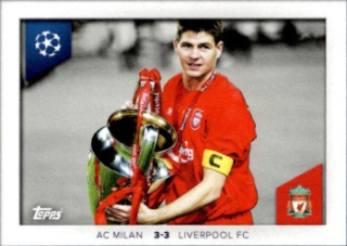 Steven Gerrard Liverpool samolepka Topps UEFA Champions League 2023/24 Memories That Stick #696