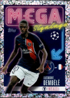 Ousmane Dembele Paris Saint-Germain samolepka Topps UEFA Champions League 2023/24 Mega Signings #712