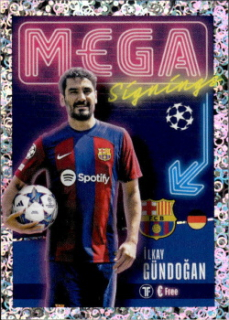 Ilkay Gundogan FC Barcelona samolepka Topps UEFA Champions League 2023/24 Mega Signings #717