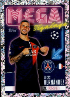 Lucas Hernandez Paris Saint-Germain samolepka Topps UEFA Champions League 2023/24 Mega Signings #720