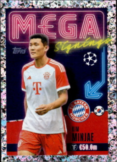 Kim Min-jae Bayern Munchen samolepka Topps UEFA Champions League 2023/24 Mega Signings #723