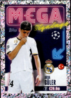 Arda Guler Real Madrid samolepka Topps UEFA Champions League 2023/24 Mega Signings #724
