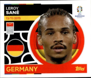 Leroy Sane Germany samolepka Topps EURO 2024 #GER15