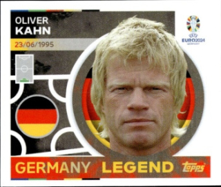Oliver Kahn Germany samolepka Topps EURO 2024 #GER19