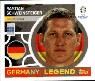 Bastian Schweinsteiger Germany samolepka Topps EURO 2024 #GER20