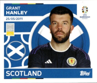 Grant Hanley Scotland samolepka Topps EURO 2024 #SCO5