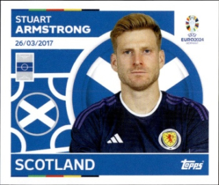 Stuart Armstrong Scotland samolepka Topps EURO 2024 #SCO13