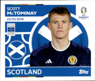 Scott McTominay Scotland samolepka Topps EURO 2024 #SCO16