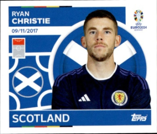 Ryan Christie Scotland samolepka Topps EURO 2024 #SCO21