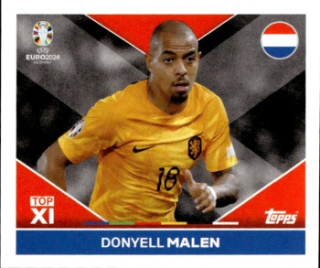 Donyell Malen Netherlands samolepka Topps EURO 2024 #NED-TOP2