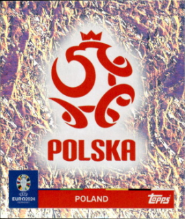 Emblem Poland samolepka Topps EURO 2024 #POL1