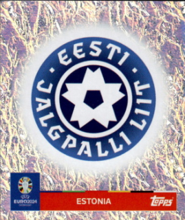Emblem Estonia samolepka Topps EURO 2024 #EST1