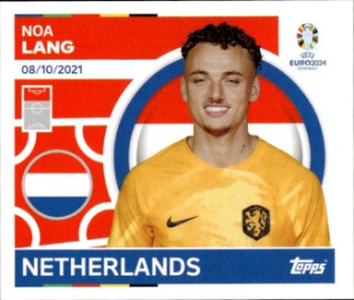 Noa Lang Netherlands samolepka Topps EURO 2024 #NED19