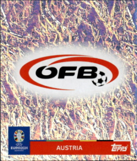 Emblem Austria samolepka Topps EURO 2024 #AUT1