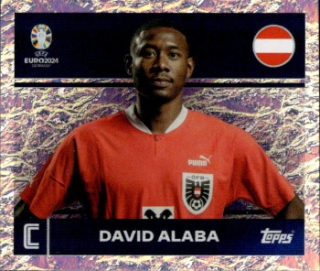 David Alaba Austria samolepka Topps EURO 2024 #AUT2