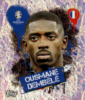 Ousmane Dembele France samolepka Topps EURO 2024 #FRA3