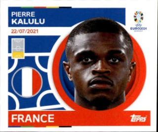Pierre Kalulu France samolepka Topps EURO 2024 #FRA11