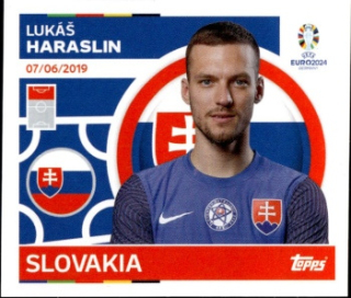 Lukas Haraslin Slovakia samolepka Topps EURO 2024 #SVK19