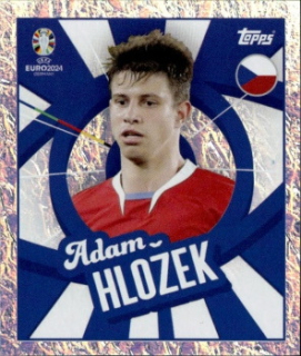 Adam Hlozek Czech Republic samolepka Topps EURO 2024 #CZE-PTW